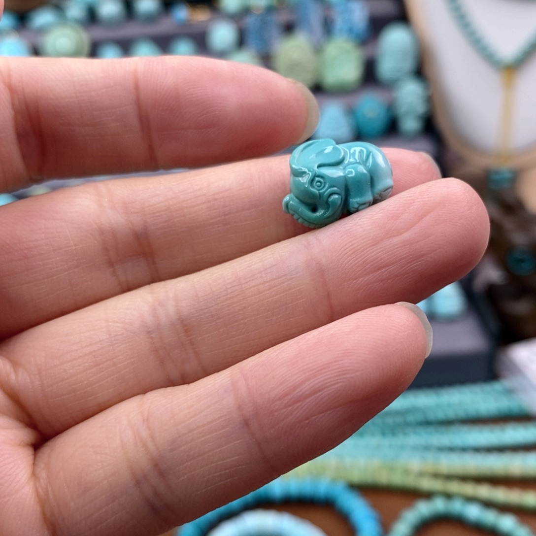 绿松石珠宝奇石未镶嵌