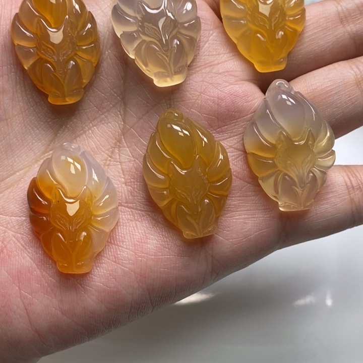未镶嵌吊坠(不含链)玛瑙/玉髓6个