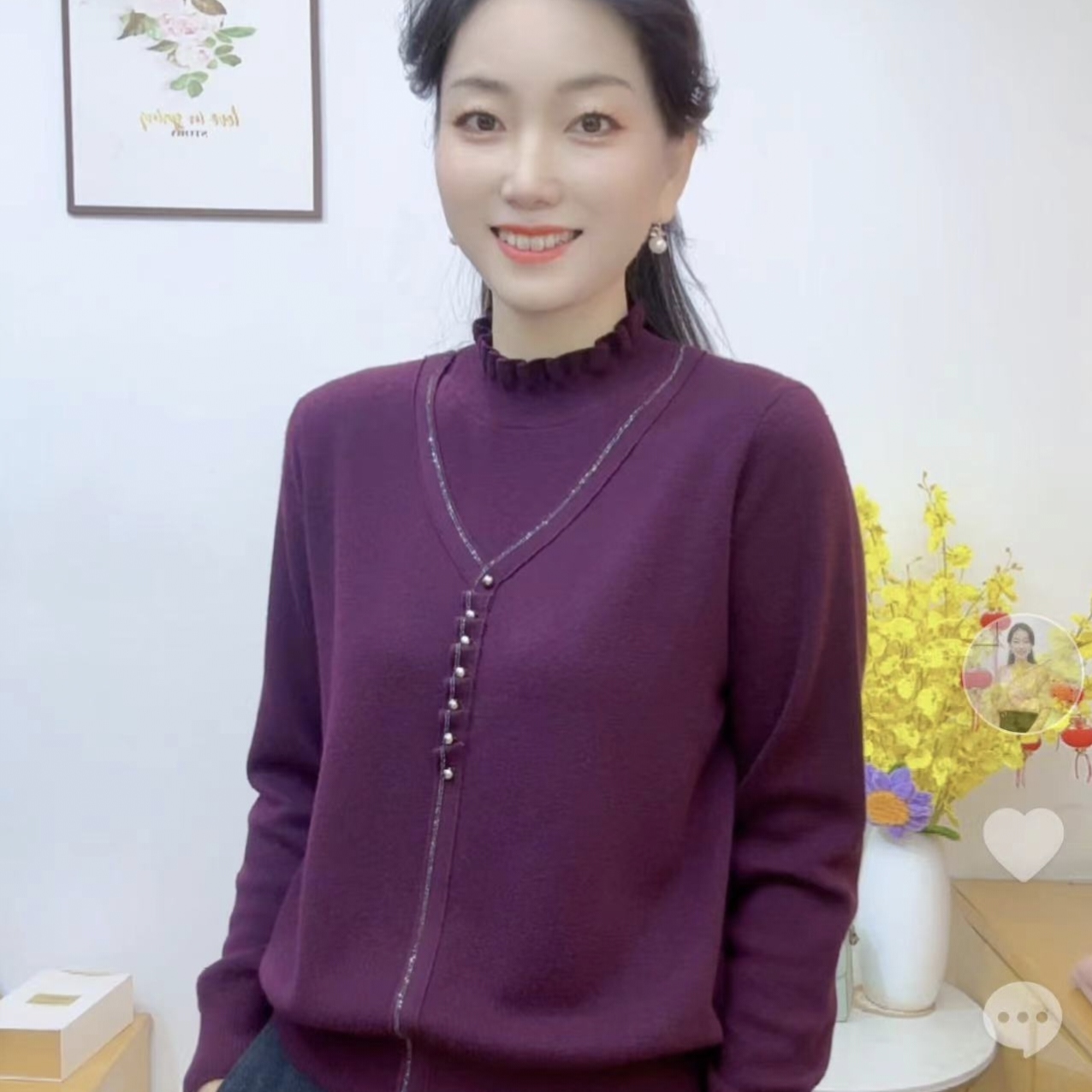 【慕妍推荐】秋冬必备时尚百搭烫钻毛衫