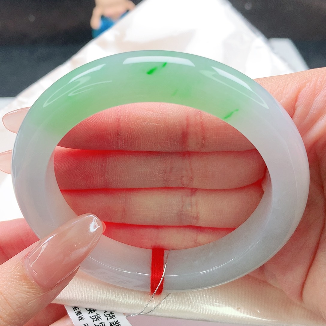 翡翠未镶嵌手镯59圈