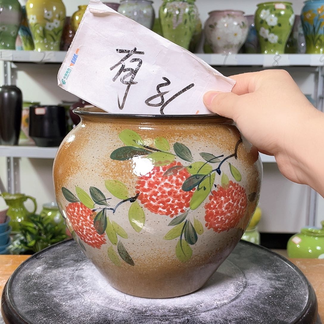 景德镇陶瓷花盆花器暇256