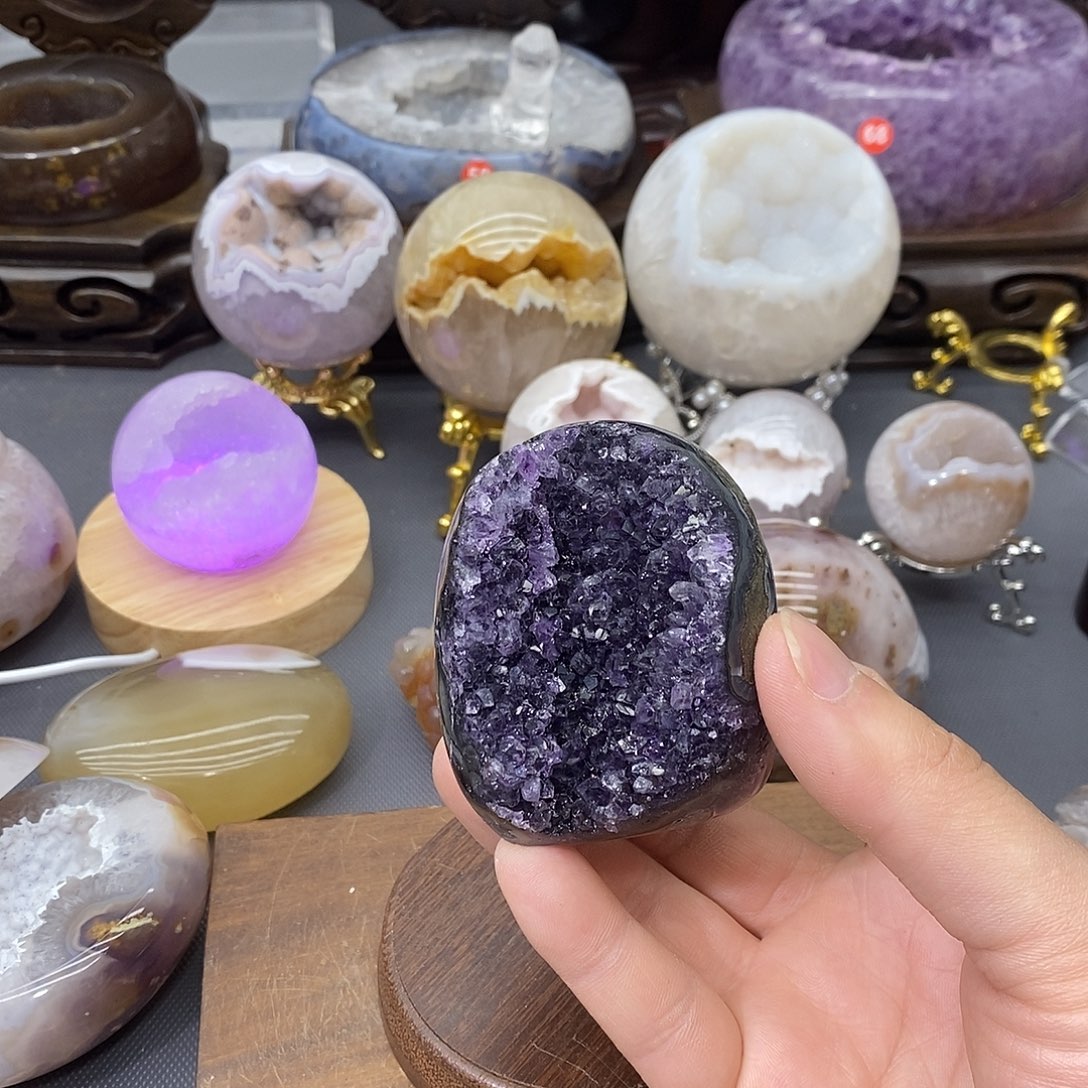 未镶嵌摆件紫晶紫晶