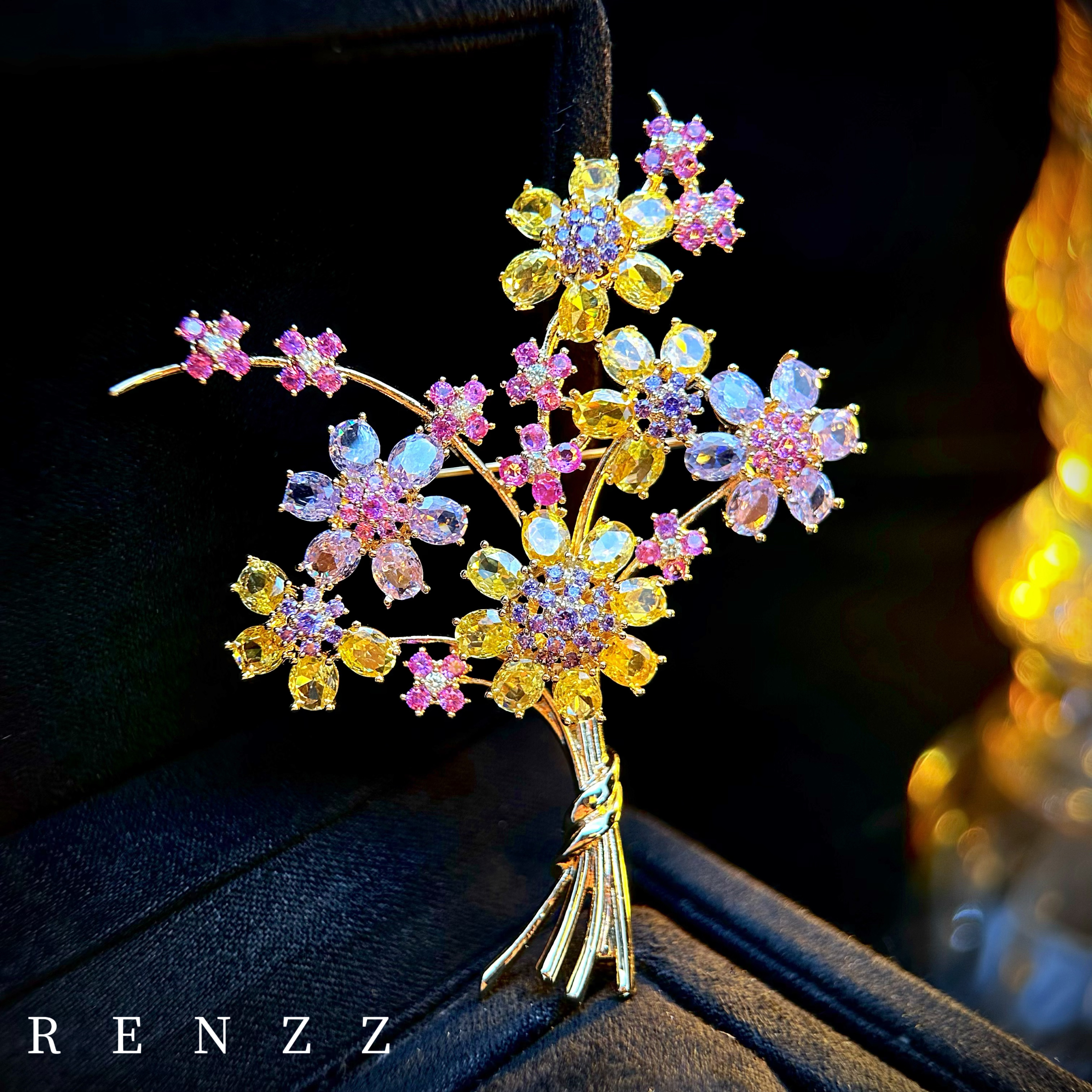  1132  设计师款秘密花园胸针