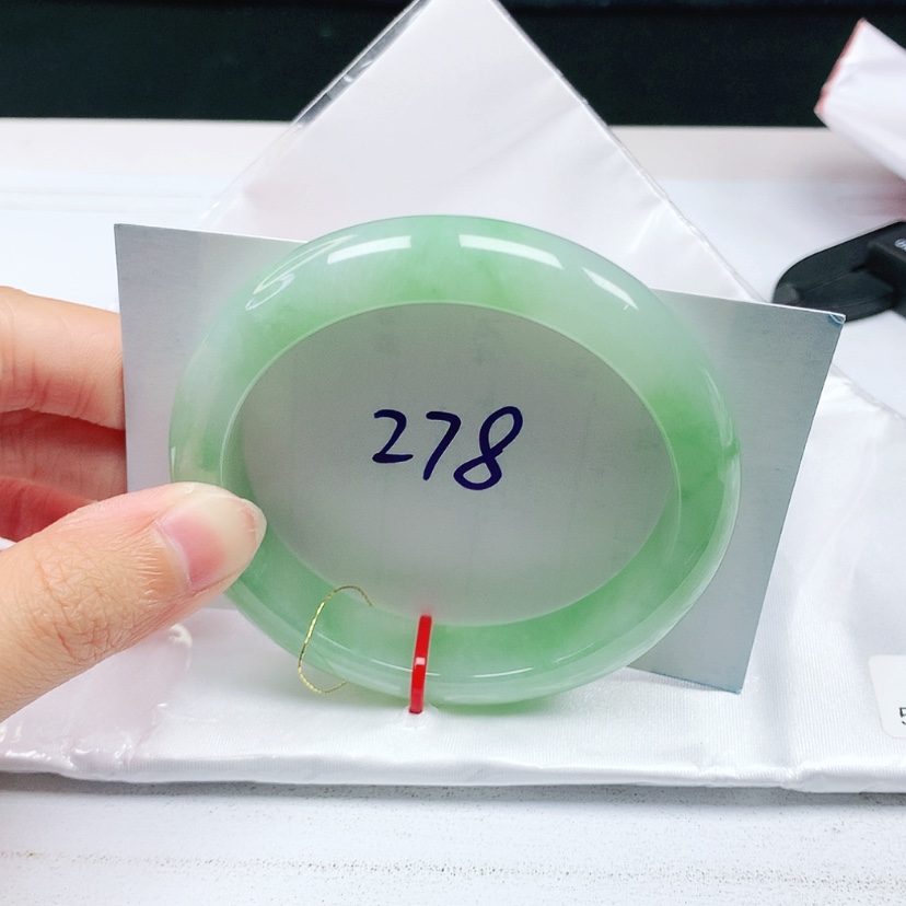 【闪购商品】翡翠手镯未镶嵌幸***儿57.5圈