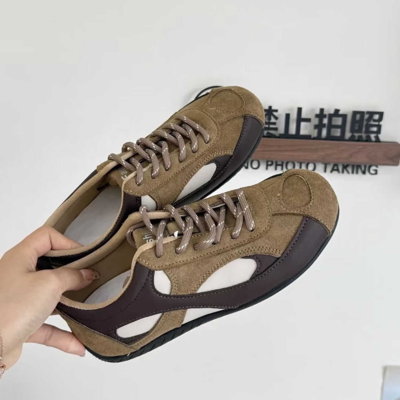 【美拉德赛车鞋】秋新款小众设计复古拼色棕色德训鞋百搭运动休闲鞋