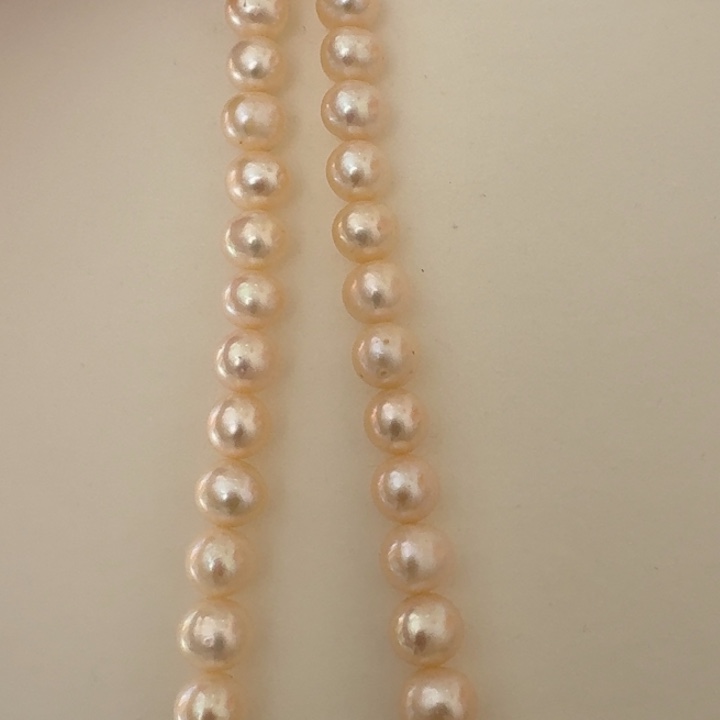 颈饰淡水珍珠银S925镶嵌8号