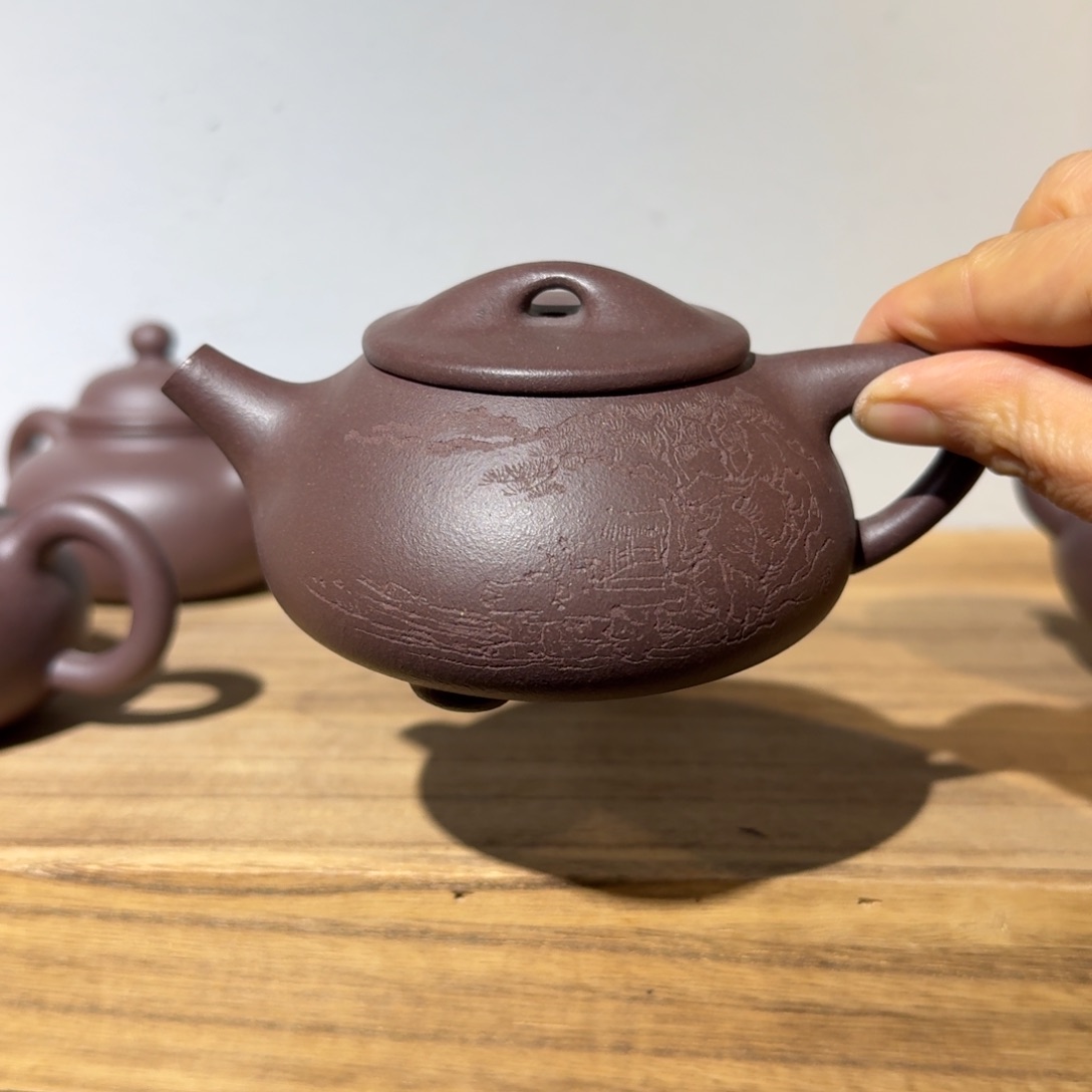 紫泥茶壶天青200毫升左右