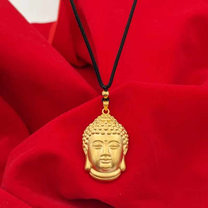 非金属珐琅项链 品质甄选佛头吊坠