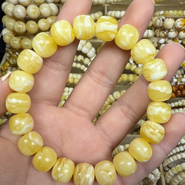 琥珀未镶嵌手绳11m