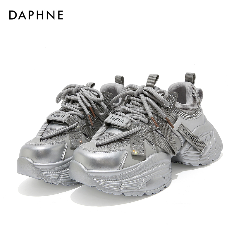 Daphne/达芙妮厚底老爹鞋2025秋季新款网红ins运动休闲鞋透气女鞋