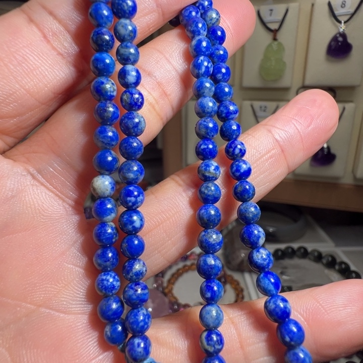 青金石未镶嵌手链41cm长链4.78mm