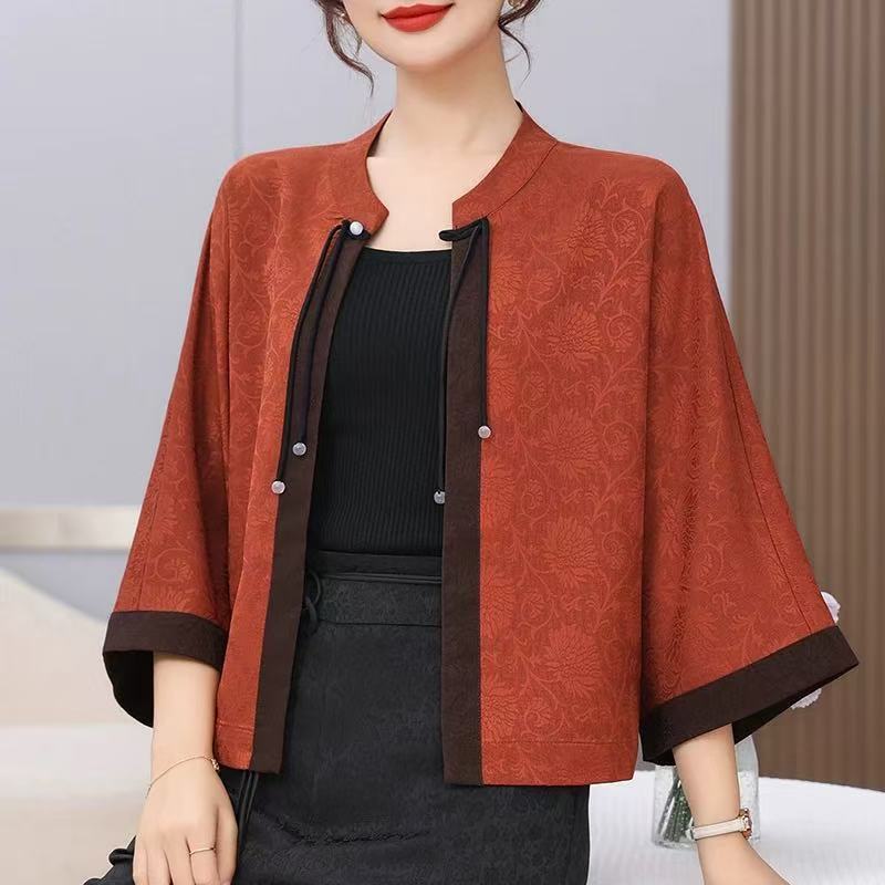 红绣添香 双面可穿气质百搭外套76336
