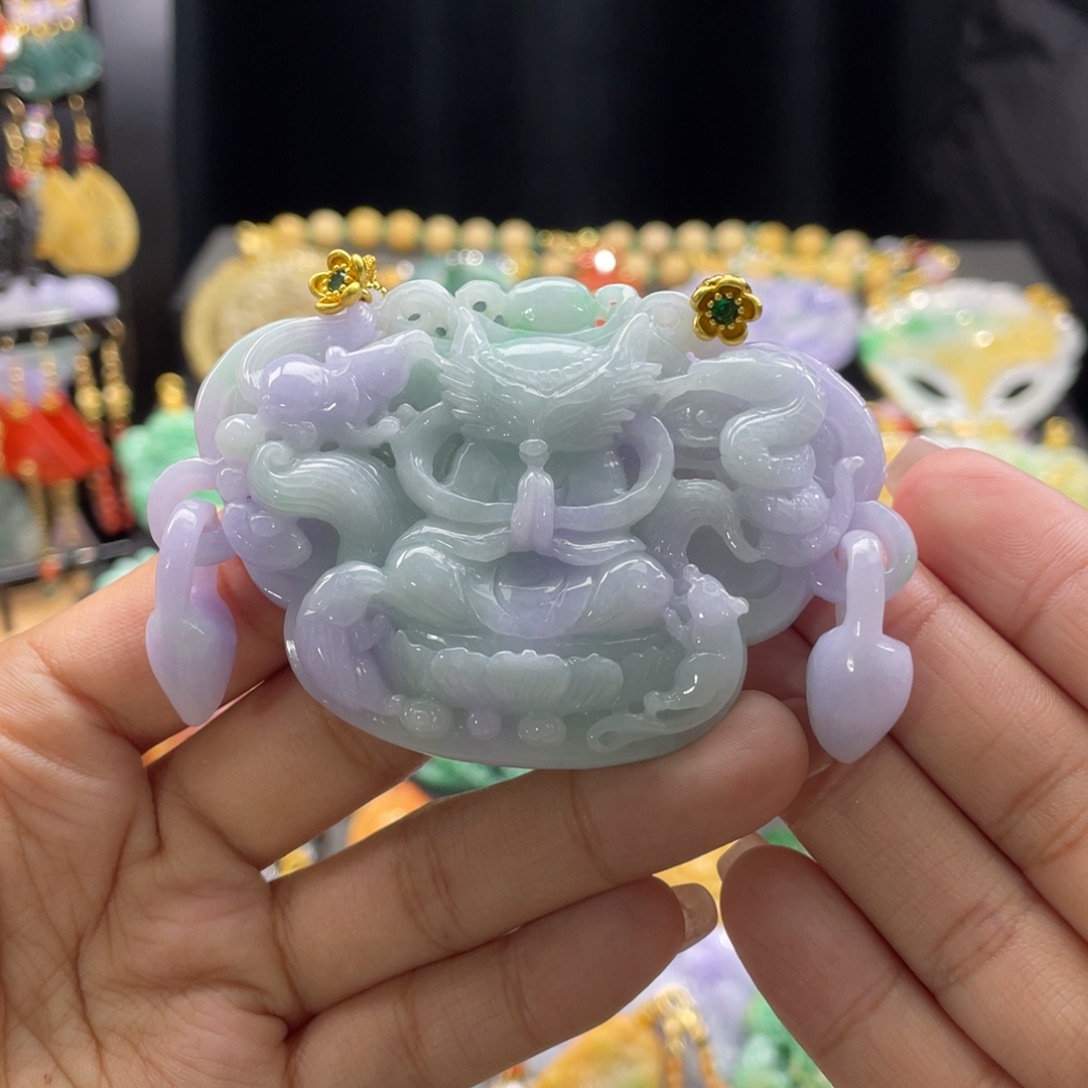 翡翠颈饰未镶嵌代编织