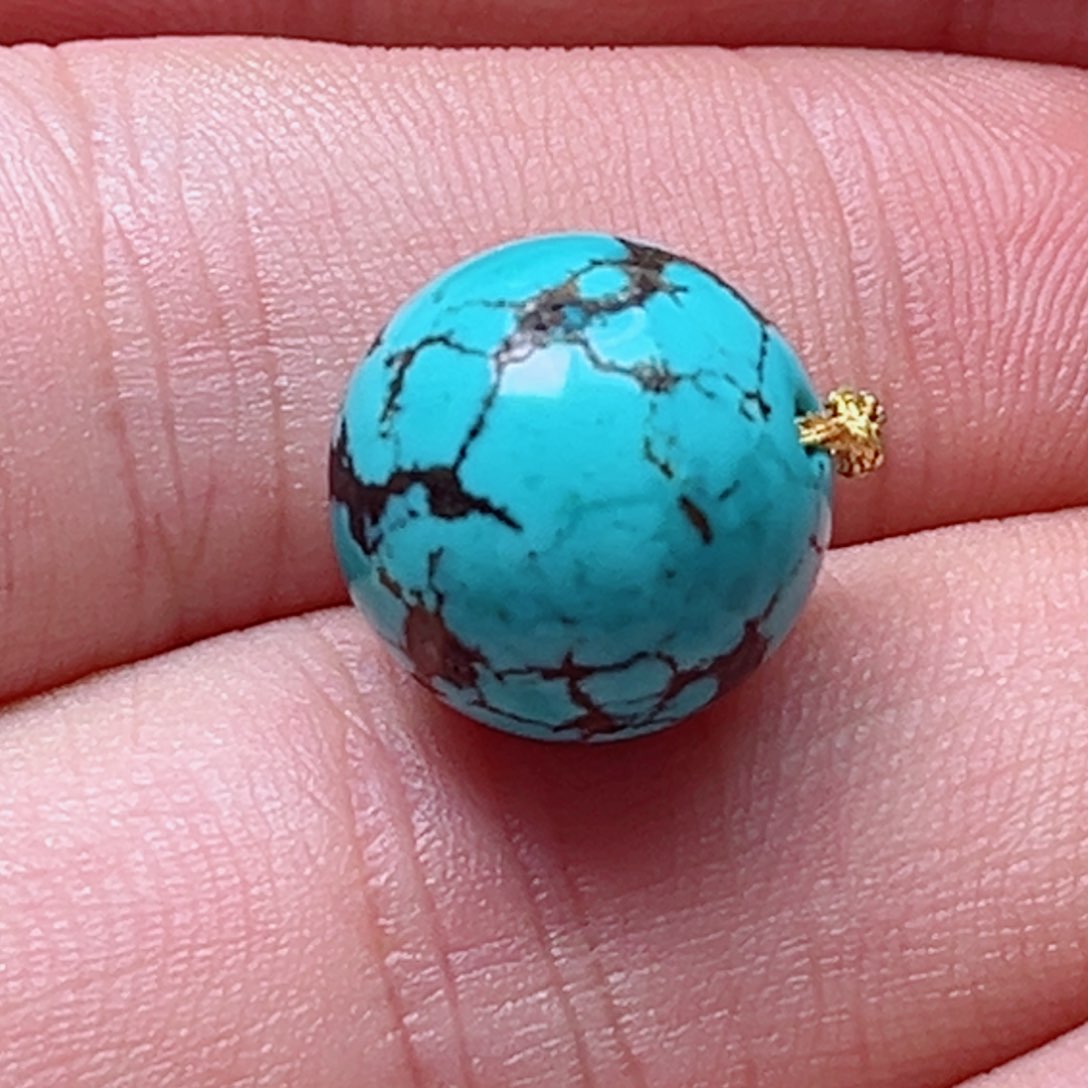 绿松石13圆珠未镶嵌