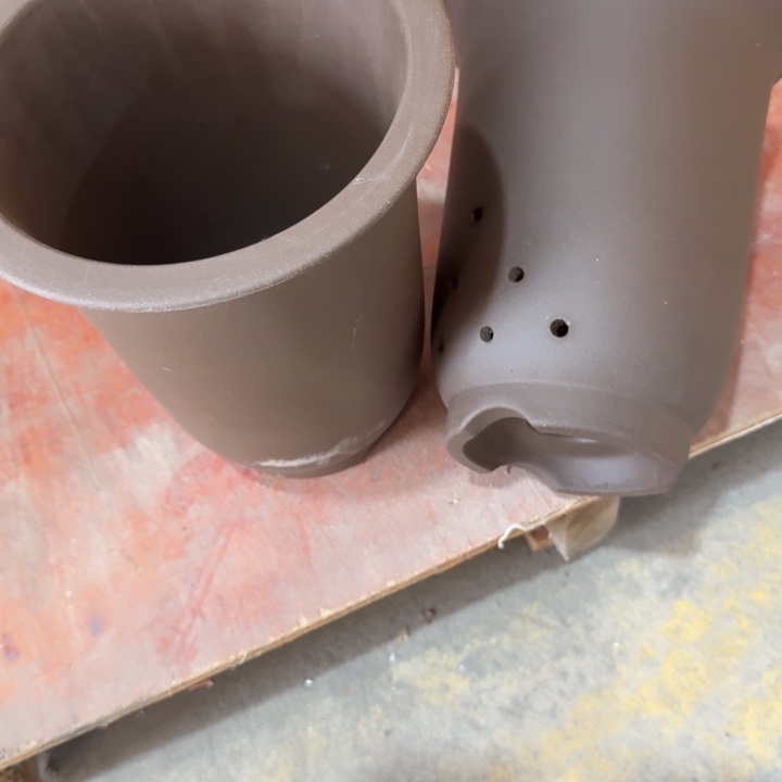 高度23口径18俩只 紫砂花盆