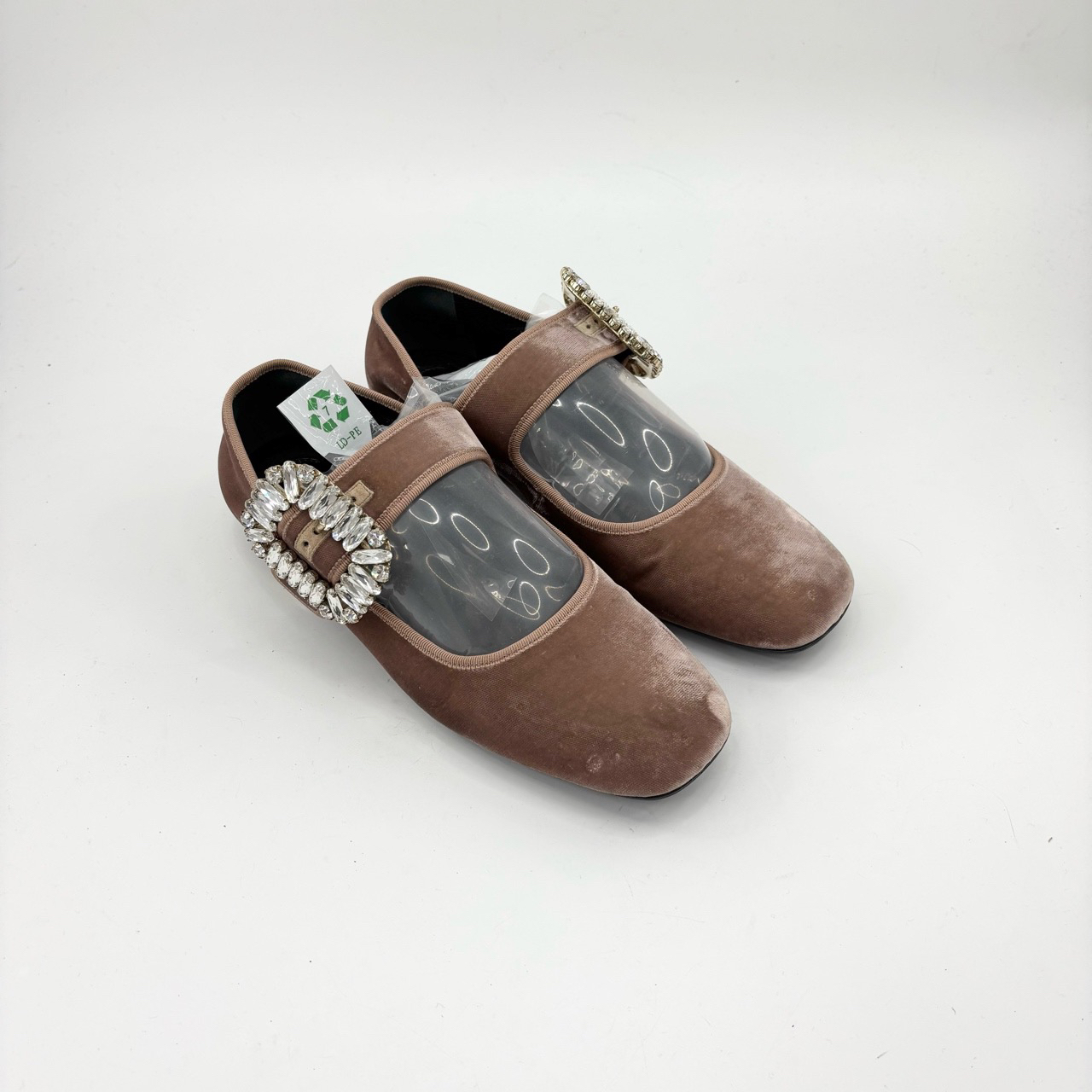 99新 Roger Vivier/罗杰·维威耶 36.5码/红豆色玛丽珍鞋/TT0698