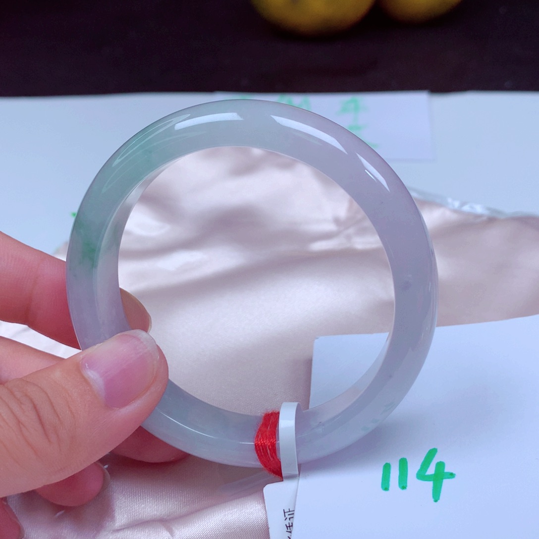 未镶嵌手镯翡翠缅甸天然A货翡翠手镯55.5