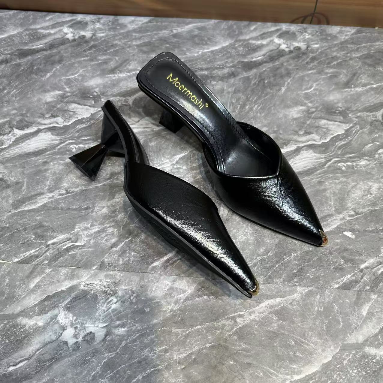 春夏新款815-2 女神时尚潮流气质女士尖头高跟半托