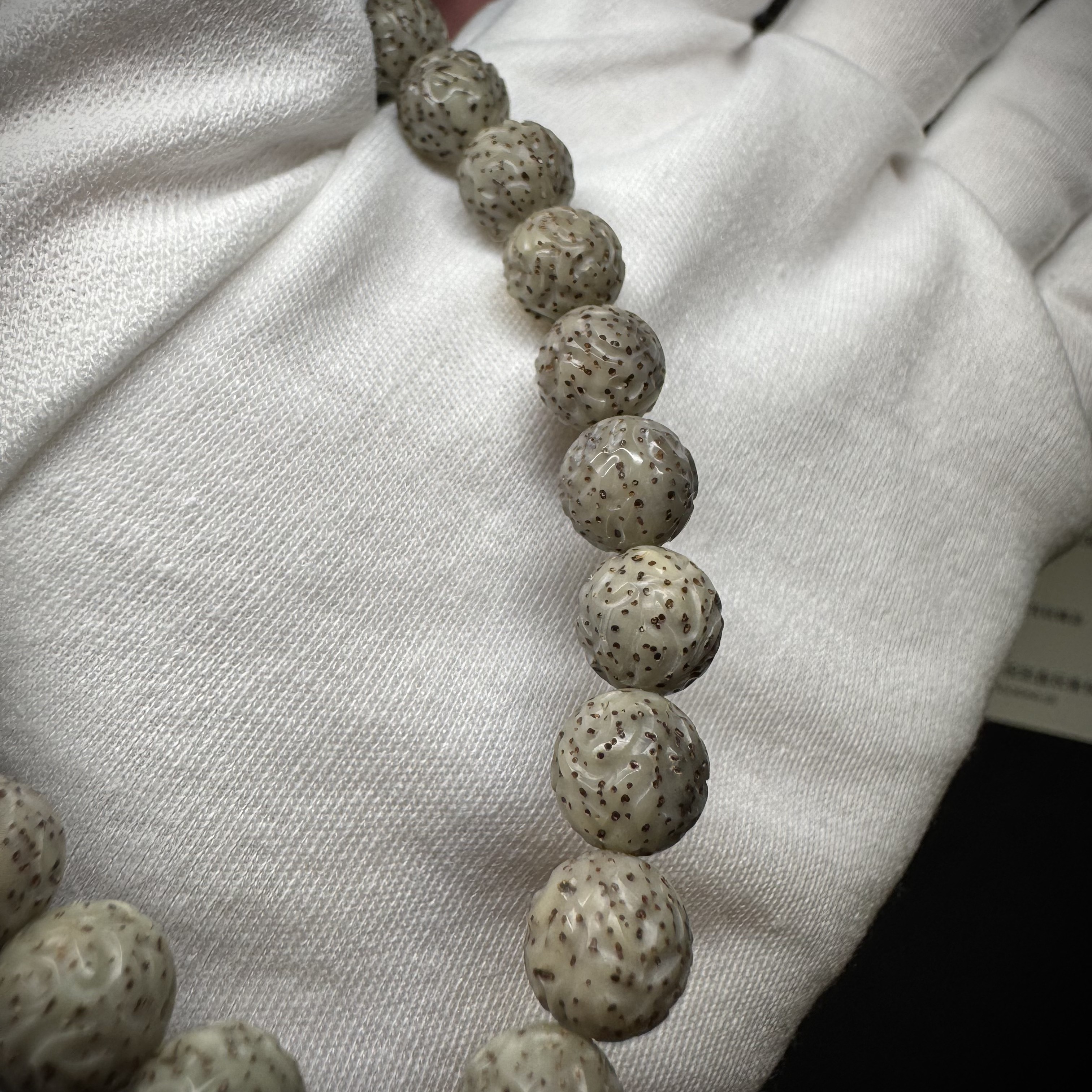 【鲨鱼家】石玉料黑冰河豚料纯手工9改龙蛋龙纹