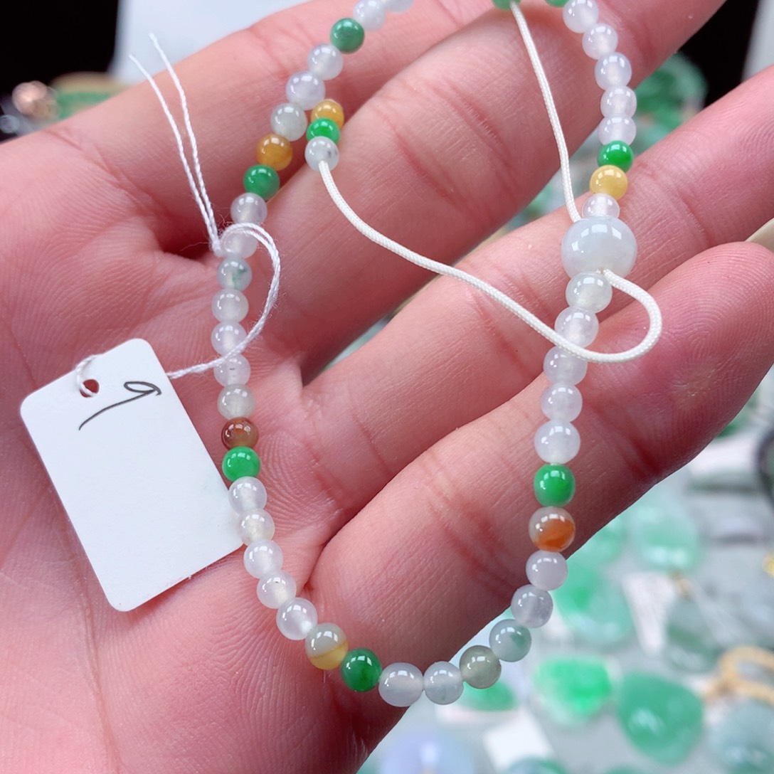 翡翠手链未镶嵌翡翠手串