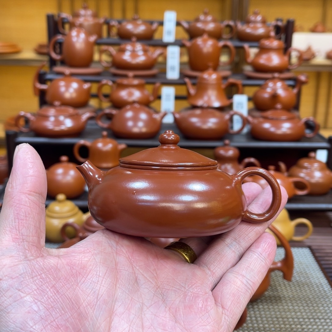 O***℡朱泥茶壶寒江 130cc 单壶