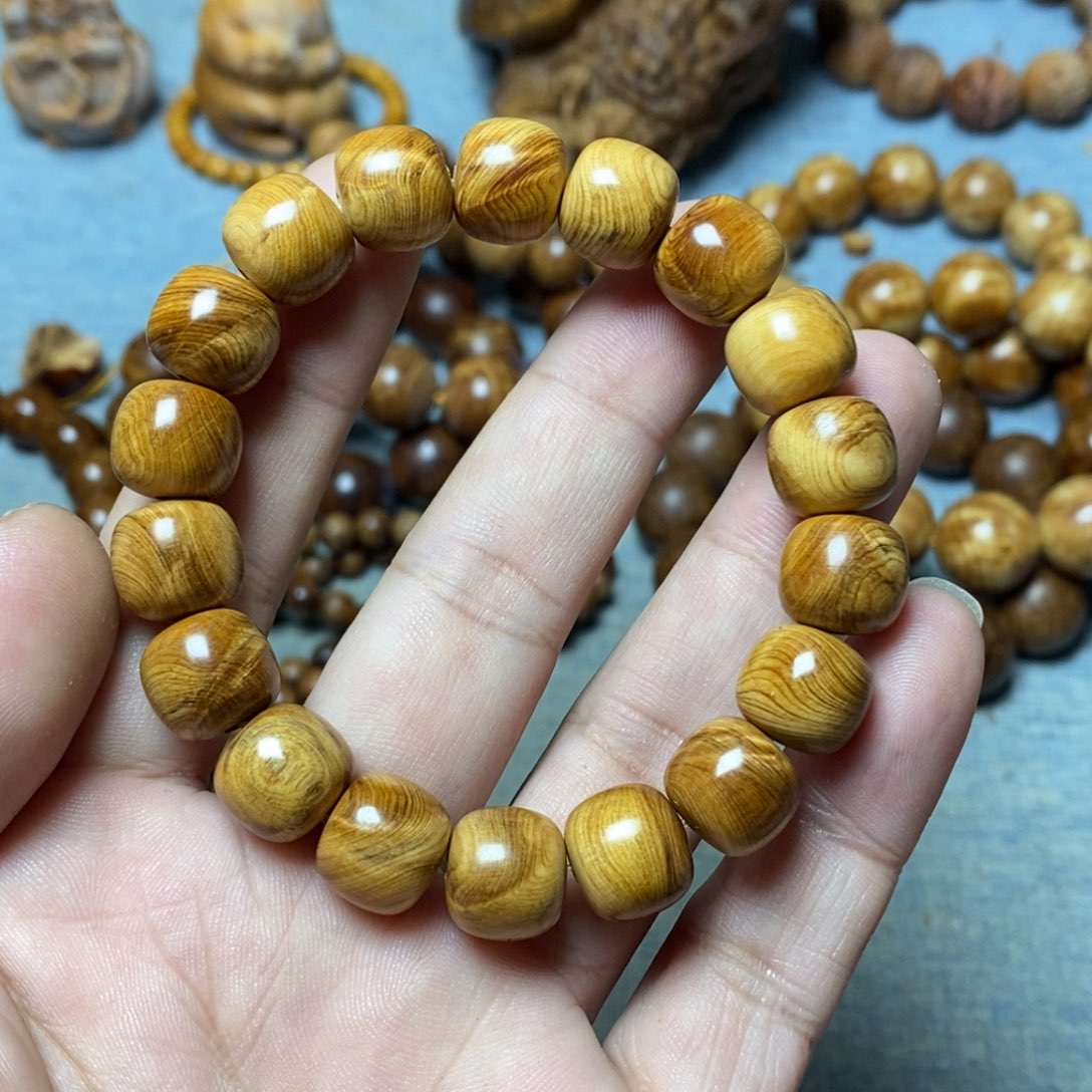 柏木（崖柏）手串/手链1.2老型陈化带龙胆