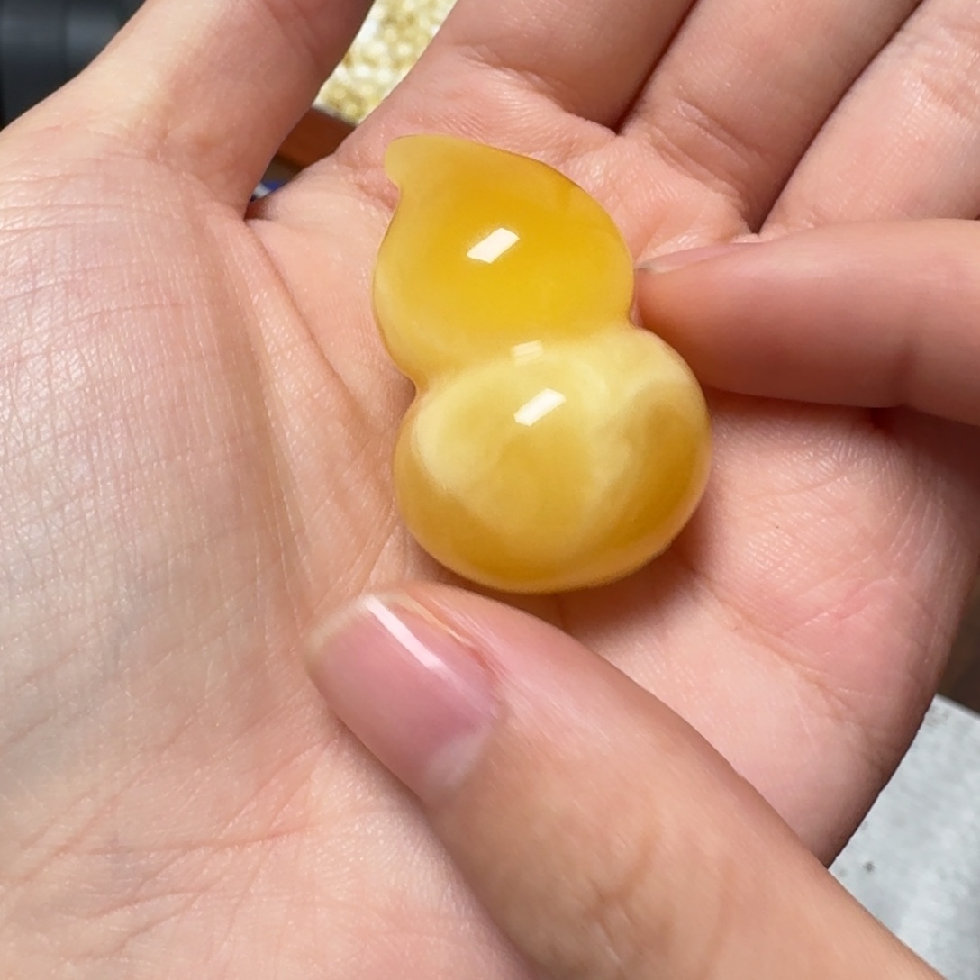 琥珀未镶嵌裸石蜜蜡葫芦