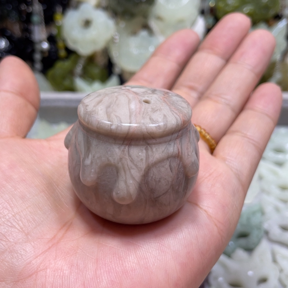 【闪购商品】岫玉颈饰未镶嵌14手把