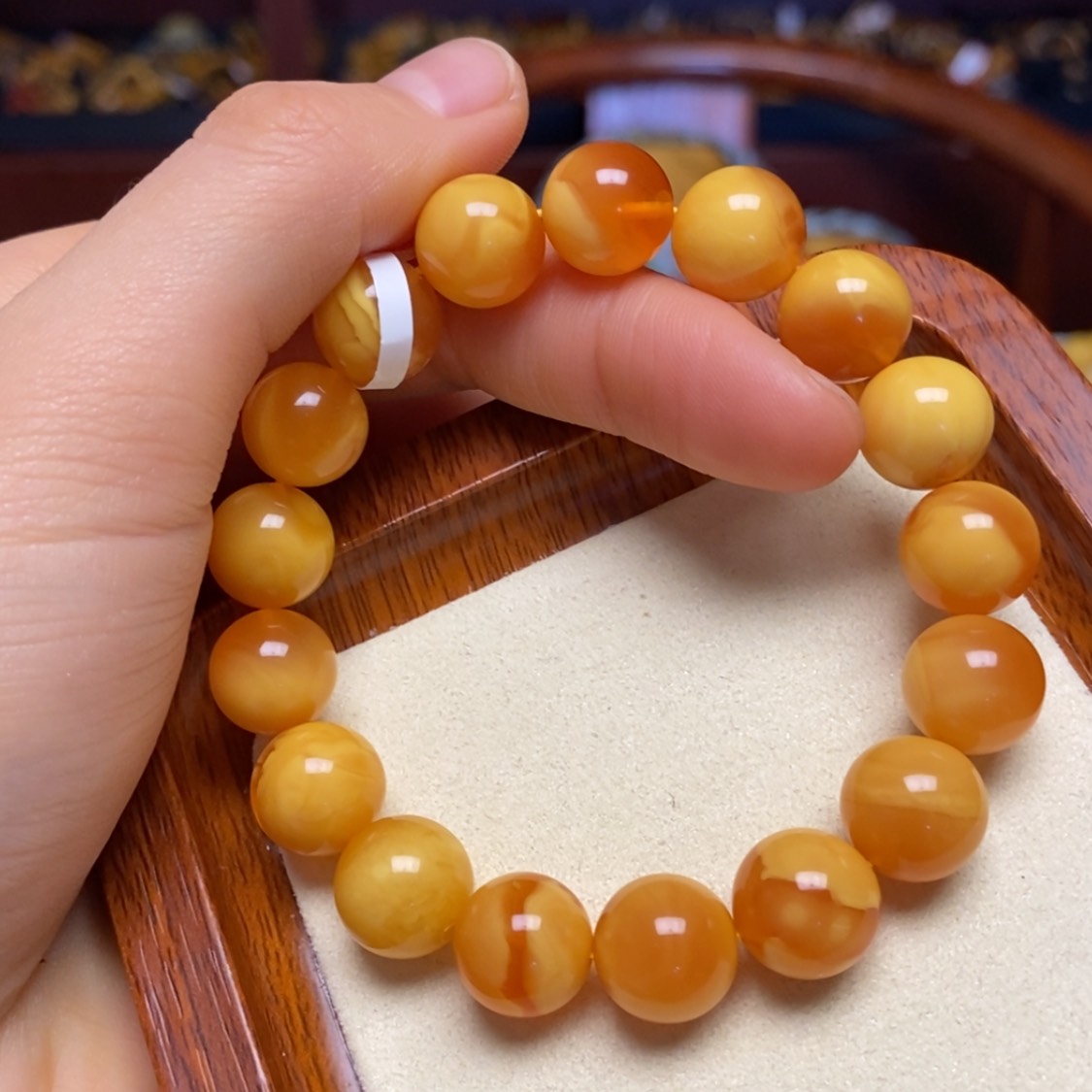 【闪购商品】蜜蜡手链未镶嵌手串