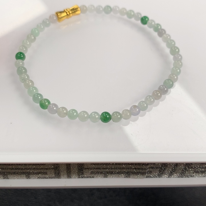 翡翠颈饰未镶嵌串卡4