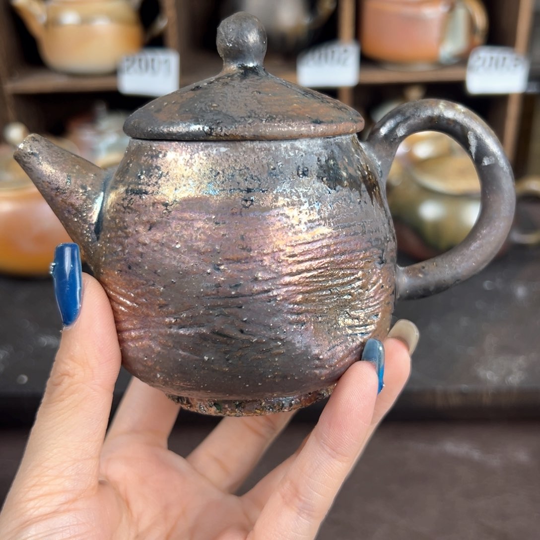 杯柴烧茶器铁胎壶