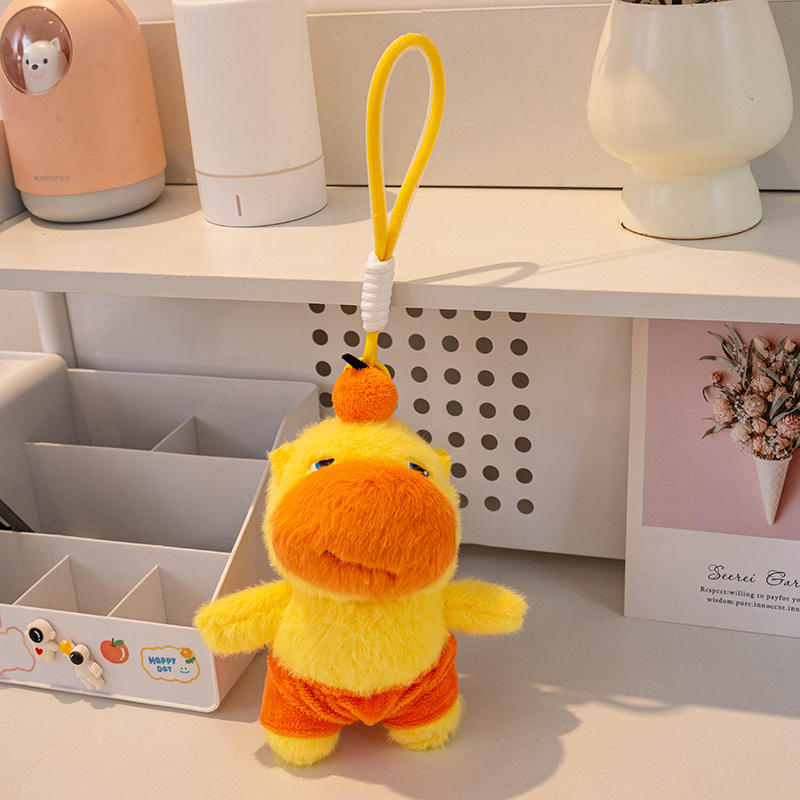 水豚噜噜10cm玩偶挂件书包挂件包包钥匙扣挂饰水豚噜噜挂件可爱潮