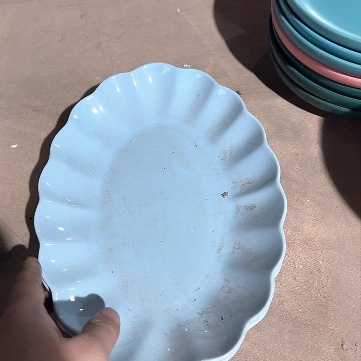 瓷蓝色 鱼盘 2 个装