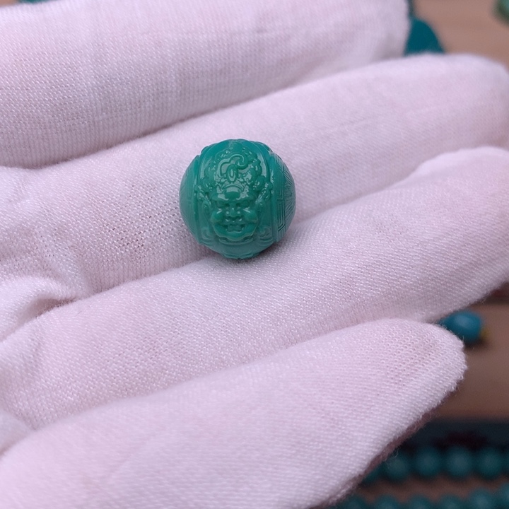 绿松石黄财神12.7未镶嵌