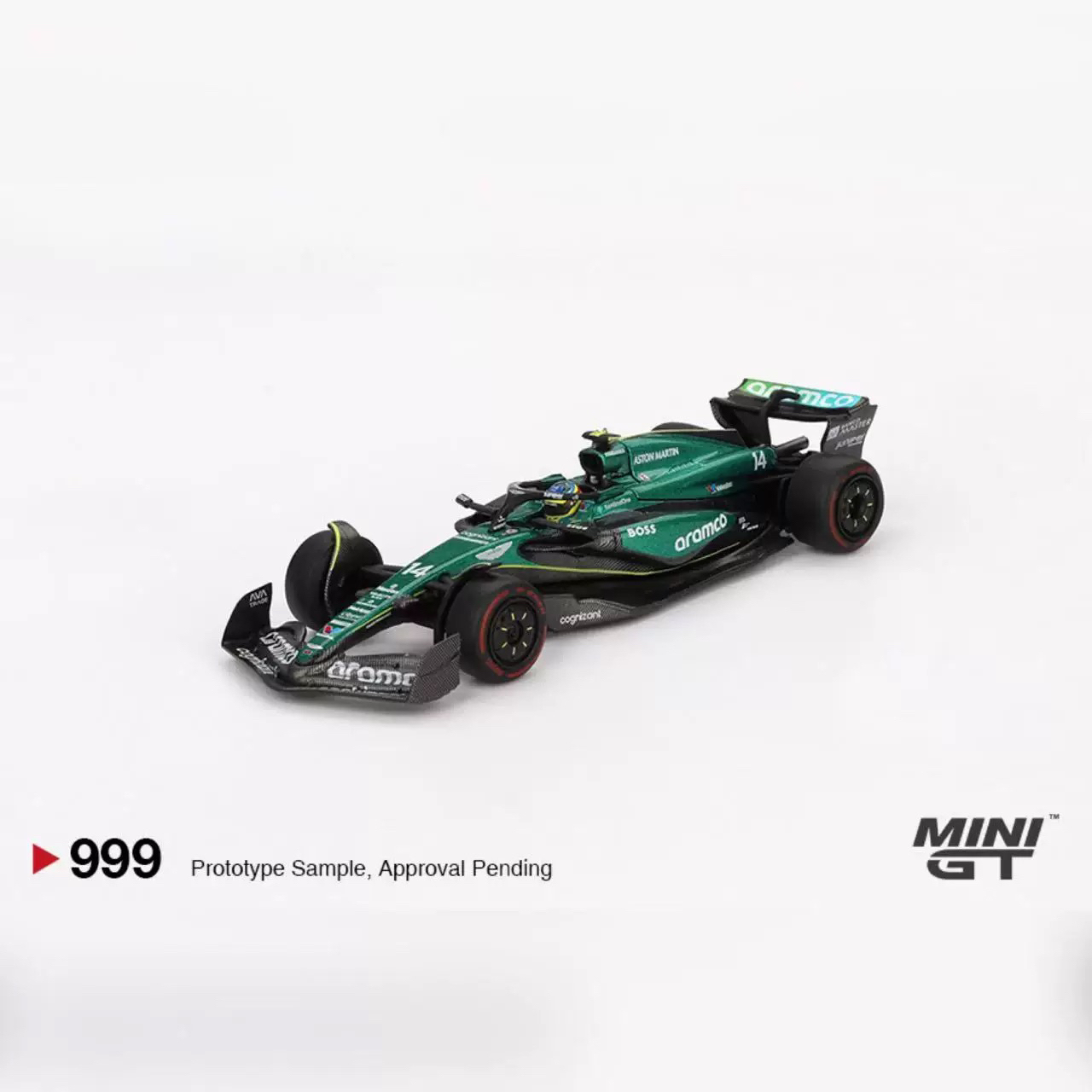 现货 MINIGT 1:64 阿斯顿马丁 AMR24 阿隆索999号 汽车模型