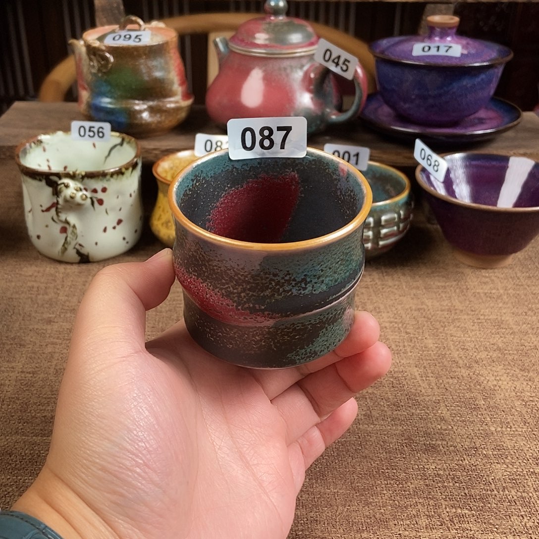 瓷片钧瓷茶壶茶具
