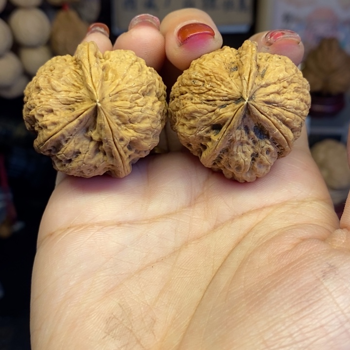 文玩核桃吊坠27练手三棱不退不换