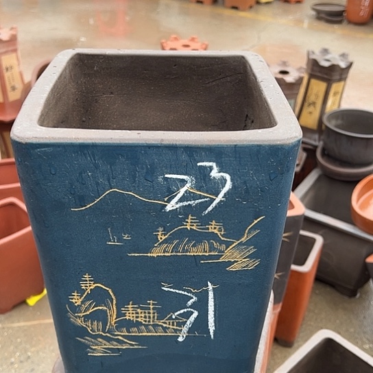 紫砂花盆透气花盆