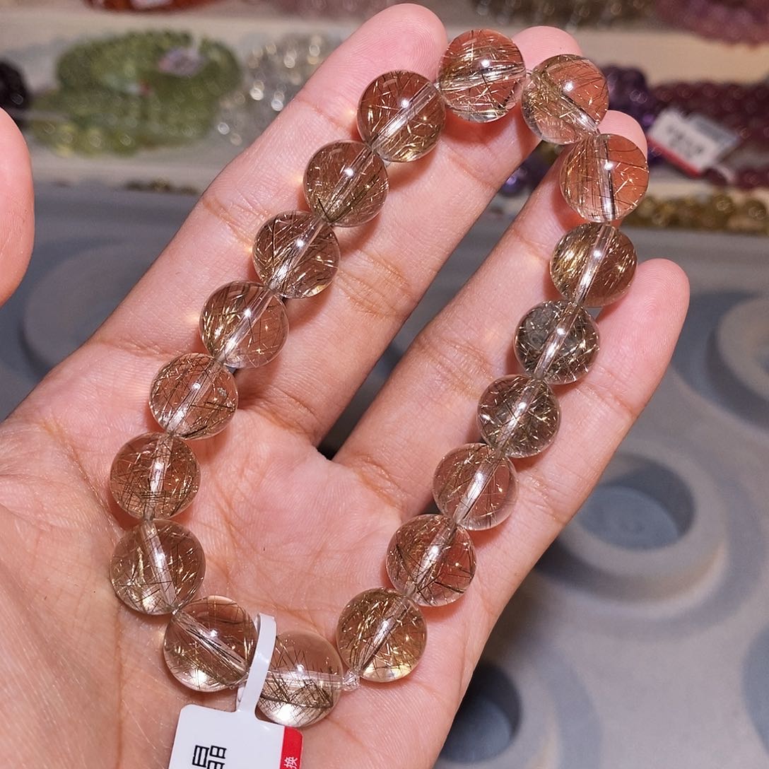 【闪购商品】水晶手链未镶嵌b****i银发晶11.8mm