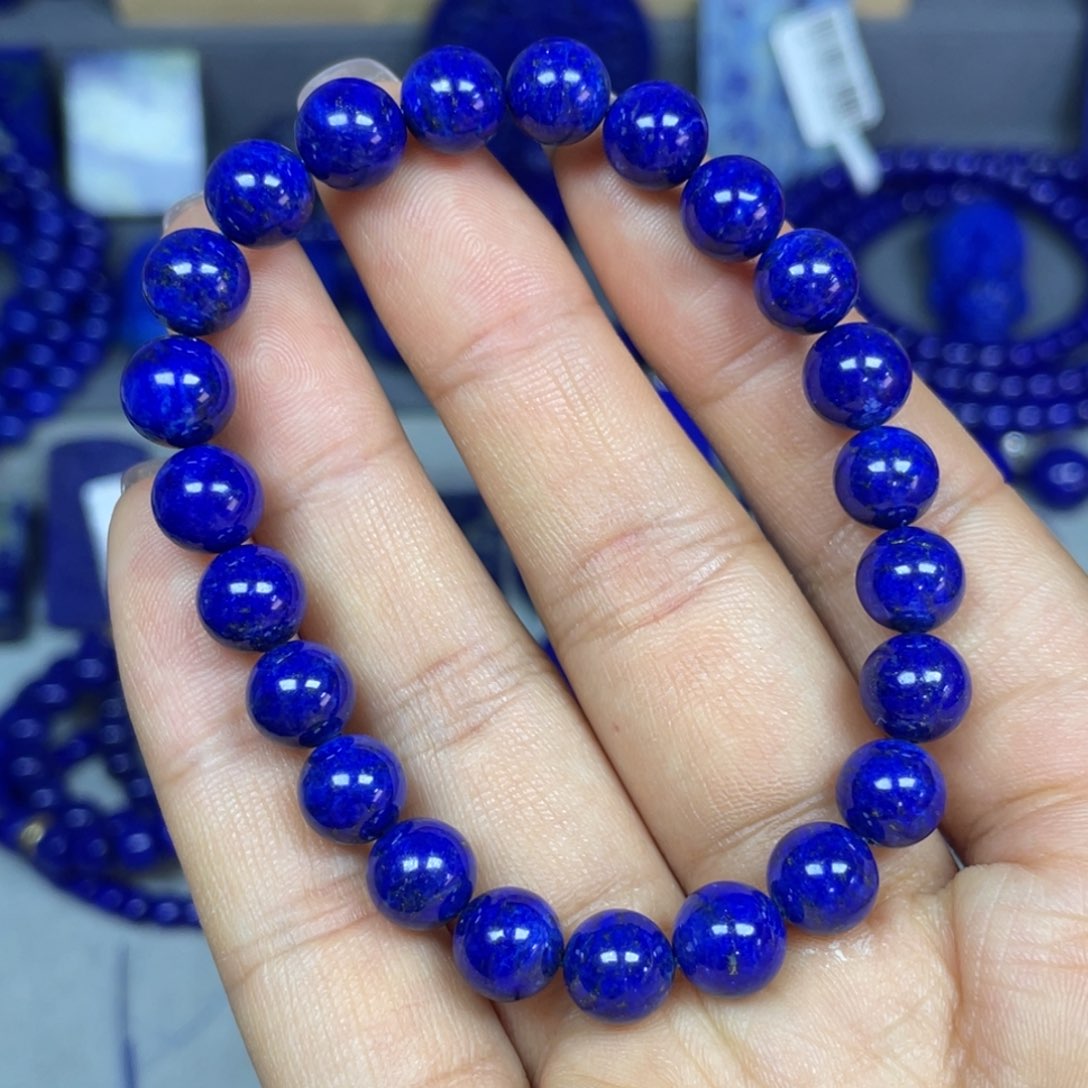 青金石8mm手串未镶嵌宝**油