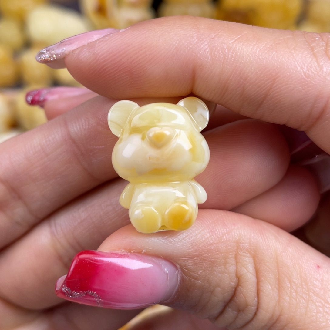 琥珀裸石未镶嵌蜜蜡