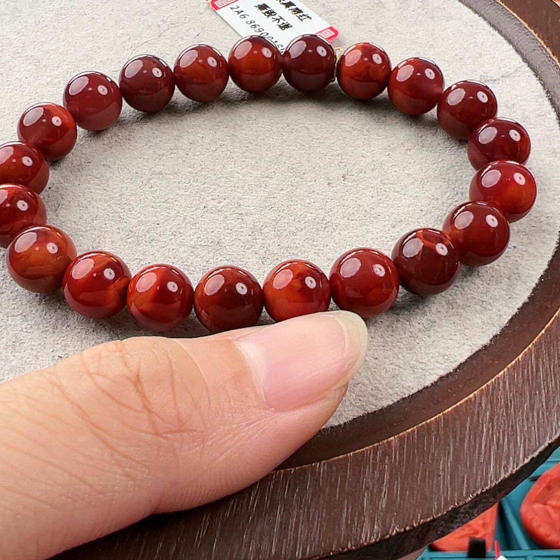 南红玛瑙手串未镶嵌