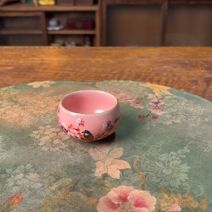 柴烧纯手工手绘陶瓷