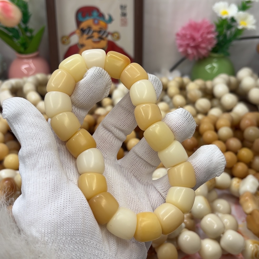 菩提根/象牙果吊坠16干磨瑕疵落地果年糕肠325