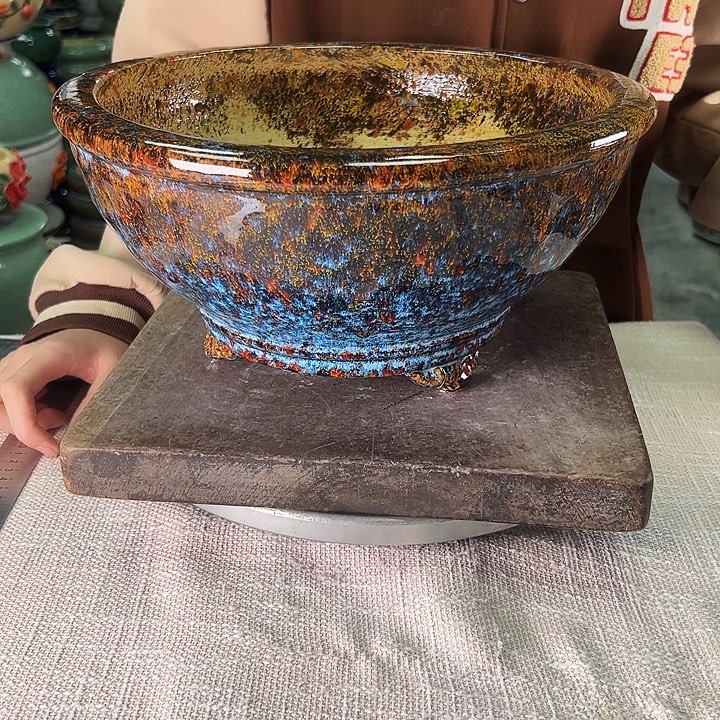 泳坤堂石湾花盆陶瓷