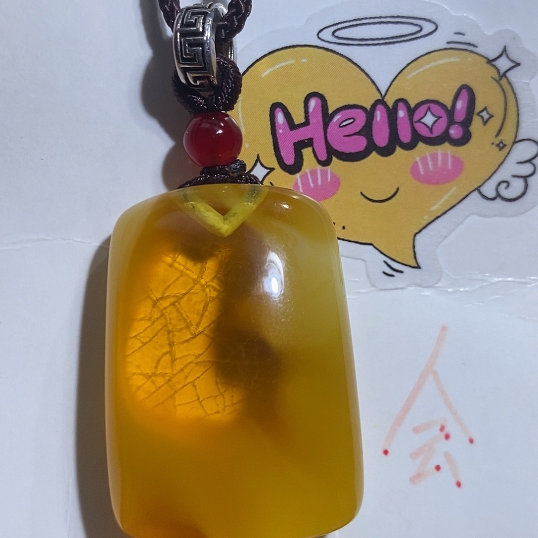 定制琥珀未镶嵌蜜蜡吊坠