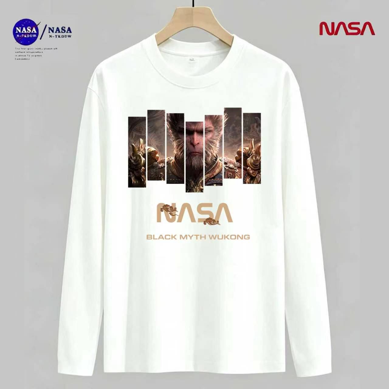 NASA联名秋衣微宽松秋冬时尚男女同款休闲百搭长袖