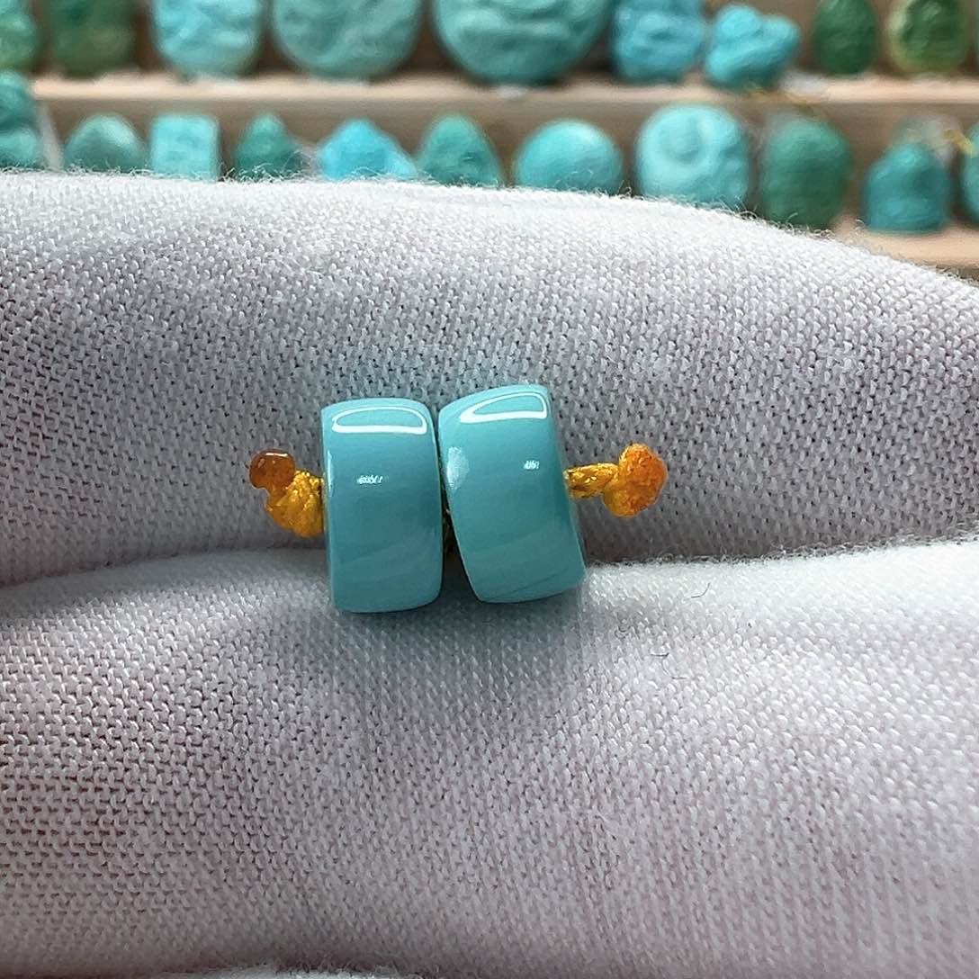 未镶嵌绿松石直切珠8x4mm