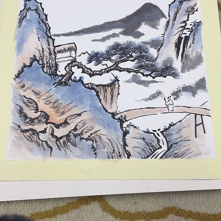 国画38-38卡纸作品艺