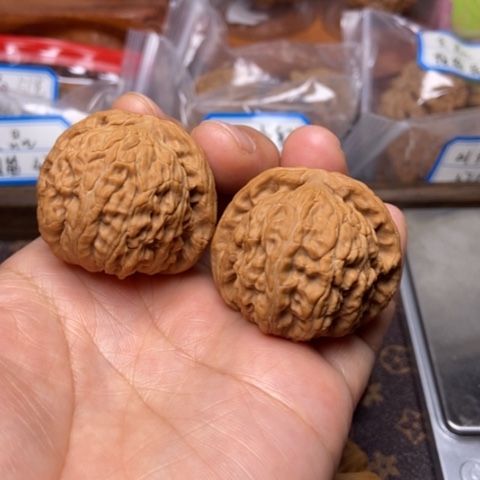 文玩核桃把件白狮子42